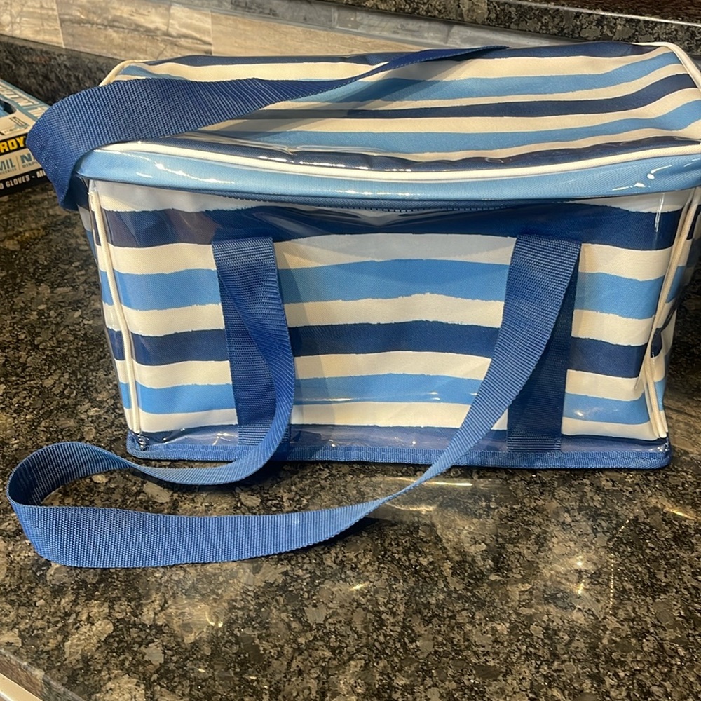NWT Kate Spade Beach Cooler Insulated Denis Stripe